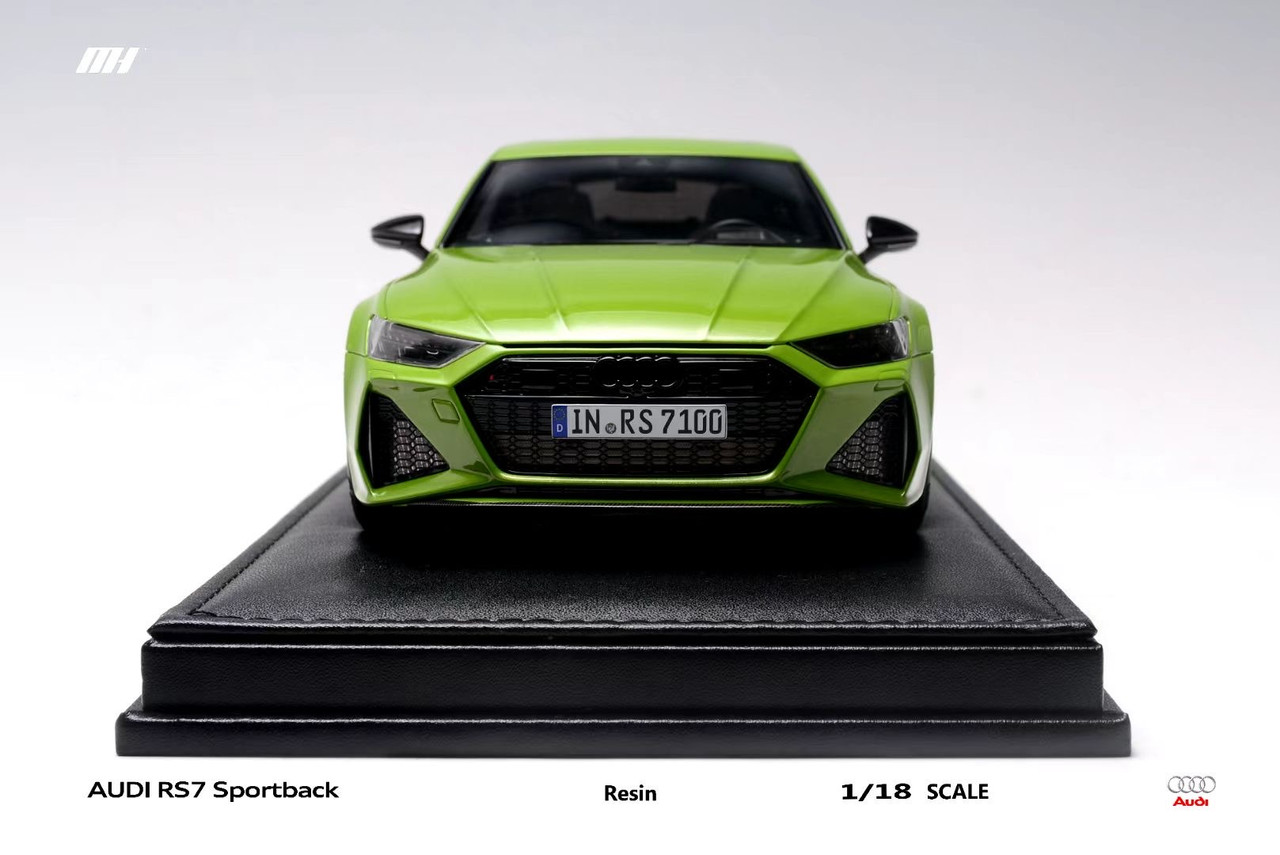 1/18 Motorhelix 2020 Audi RS7 Sportback (Apple Green) Resin Car Model Limited 99 Pieces