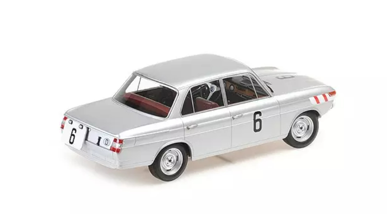 1/18 Minichamps 1965 BMW 1800 TISA #6 24h Spa Gino Munaron, Heinz Eppelein Car Model