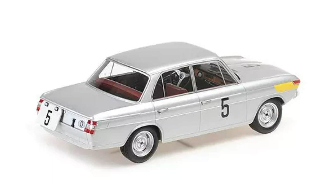 1/18 Minichamps 1965 BMW 1800 TISA #5 24h Spa Hubert Hahne, Willy Mairesse Car Model