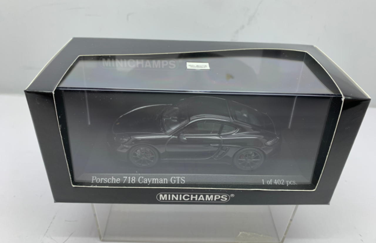  1/43 MINICHAMPS Porsche 718 CAYMAN GTS (982) - 2020 -BLACK Diecast Sealed