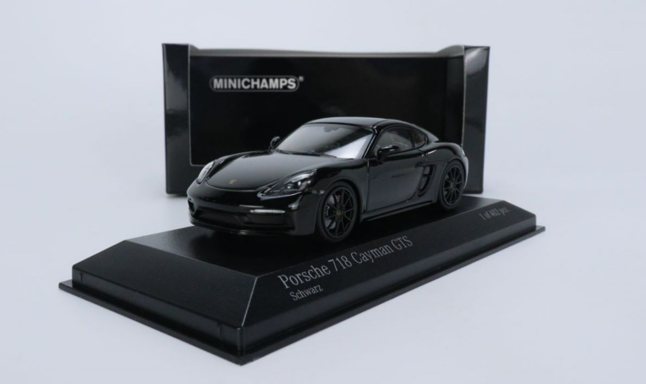 1/43 MINICHAMPS Porsche 718 CAYMAN GTS (982) - 2020 -BLACK Diecast Sealed