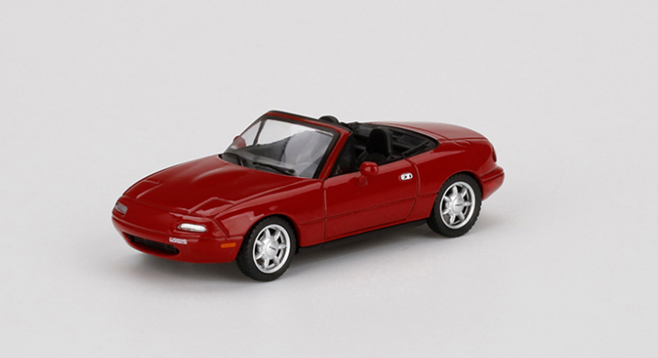 1/64 Mini GT Mazda Miata MX-5 (NA) Classic Red LHD Diecast Car Model