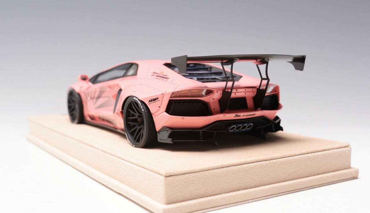 1/18 Timothy & Pierre Lamborghini Aventador Liberty Walk LB Performance (Pink) Resin Car Model limited 50 Pieces