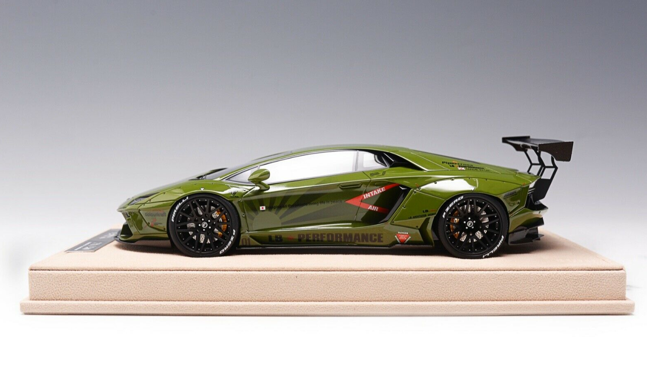 1/18 Timothy & Pierre Lamborghini Aventador Liberty Walk LB Performance (Military Green) Resin Car Model limited 50 Pieces