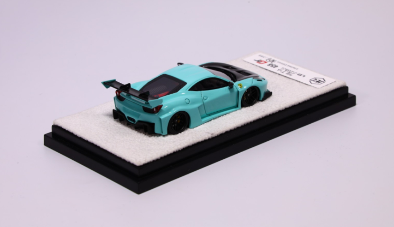  1/64 JEC Ferrari 458GT Tiffany Blue Resin Car Model