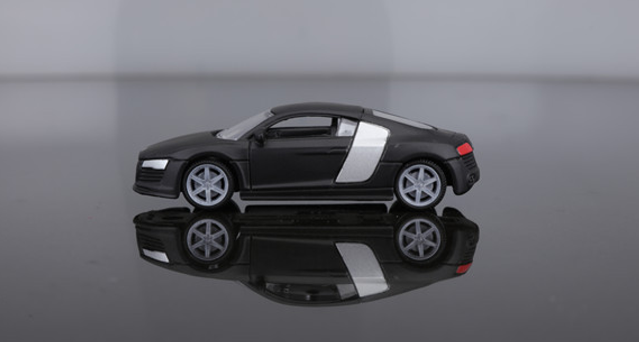 1/64 bburago Audi R8 Black Diecast Car Model