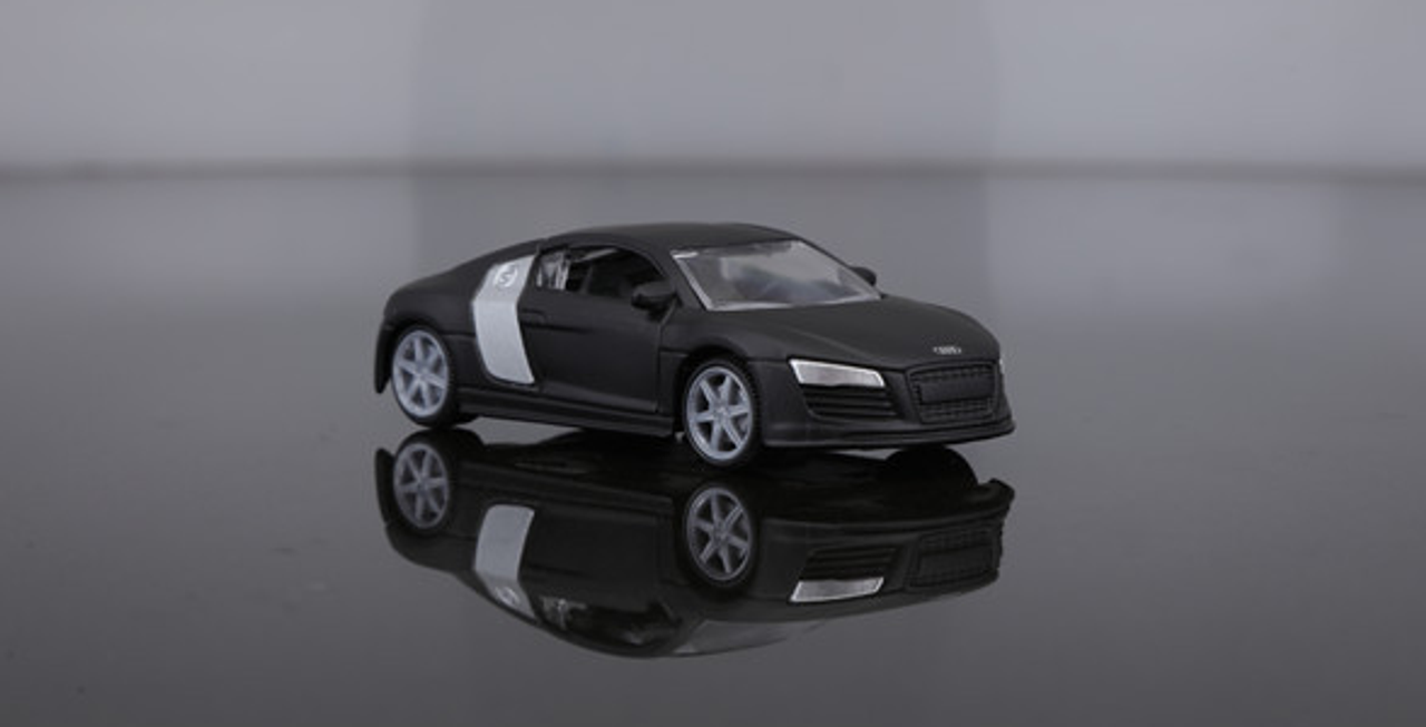 1/64 bburago Audi R8 Black Diecast Car Model