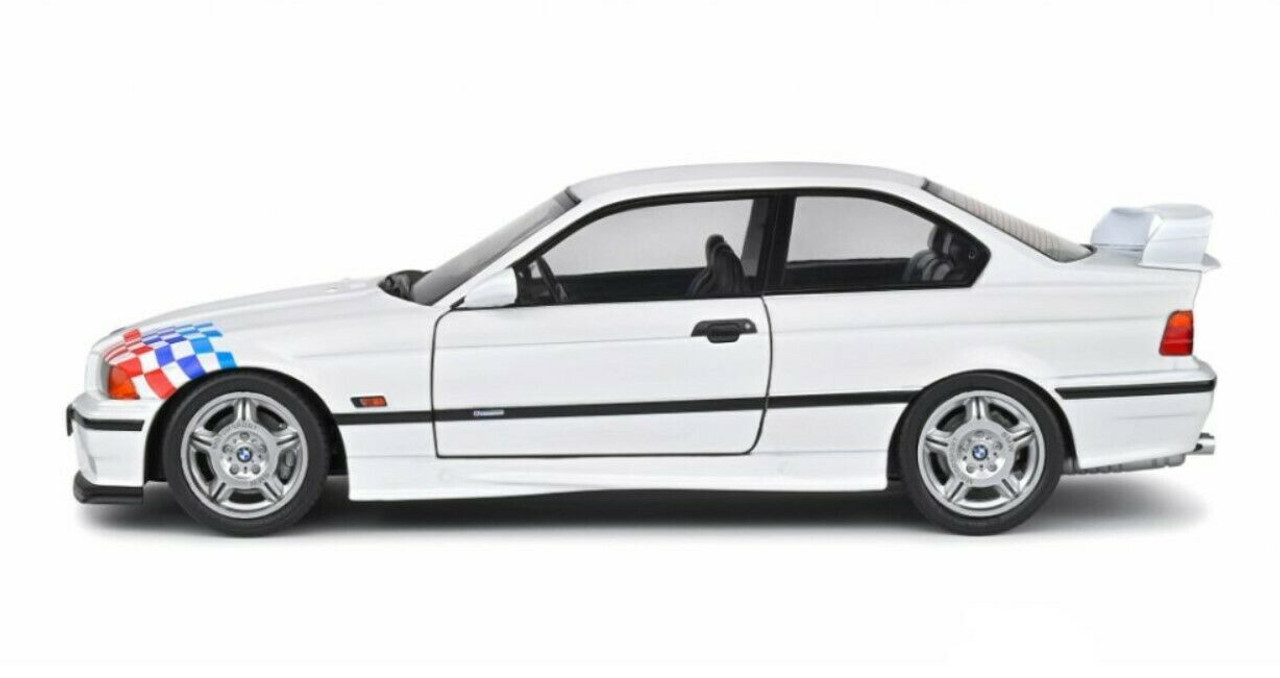 1/18 Solido BMW E36 M3 Coupe Lightweight (White with Graphics) Diecast Car Model