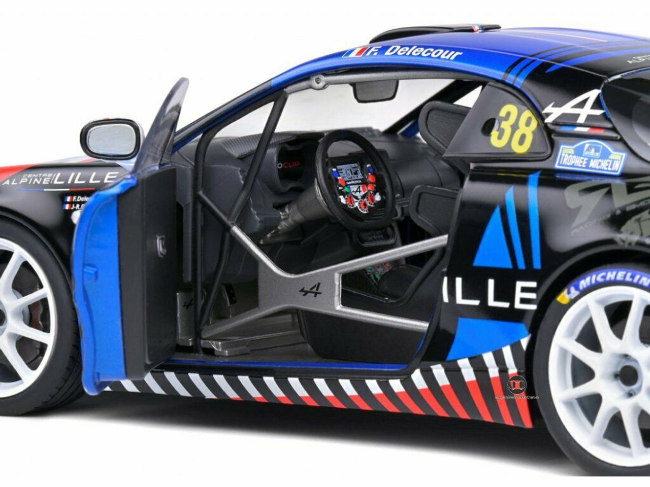 1/18 Solido Renault Alpine A110 RGT Rally Mt Blanc Diecast Car Model