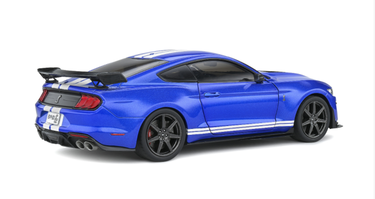 1/18 Solido 2020 Ford Mustang Shelby GT500 Fast Track Ford Performance Blue Diecast Car Model