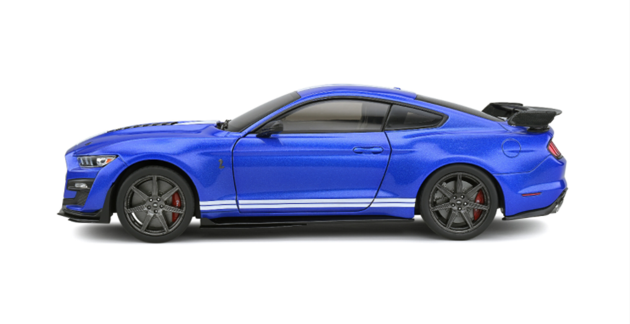 1/18 Solido 2020 Ford Mustang Shelby GT500 Fast Track Ford Performance Blue Diecast Car Model