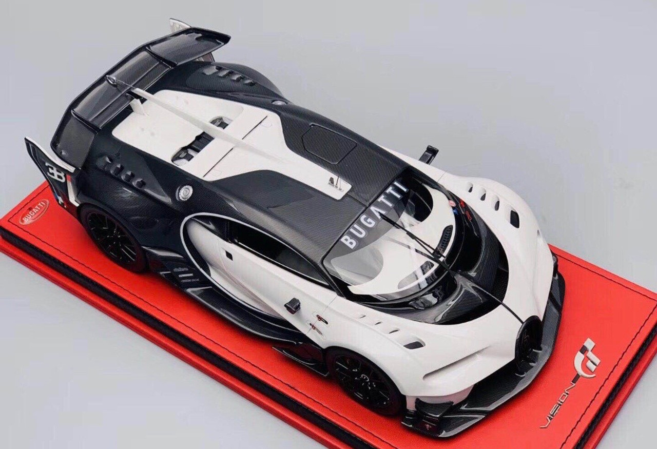 1/18 MR Bugatti Chiron VGT Vision GT (White & Black) Resin Car Model Limited 28 Pieces