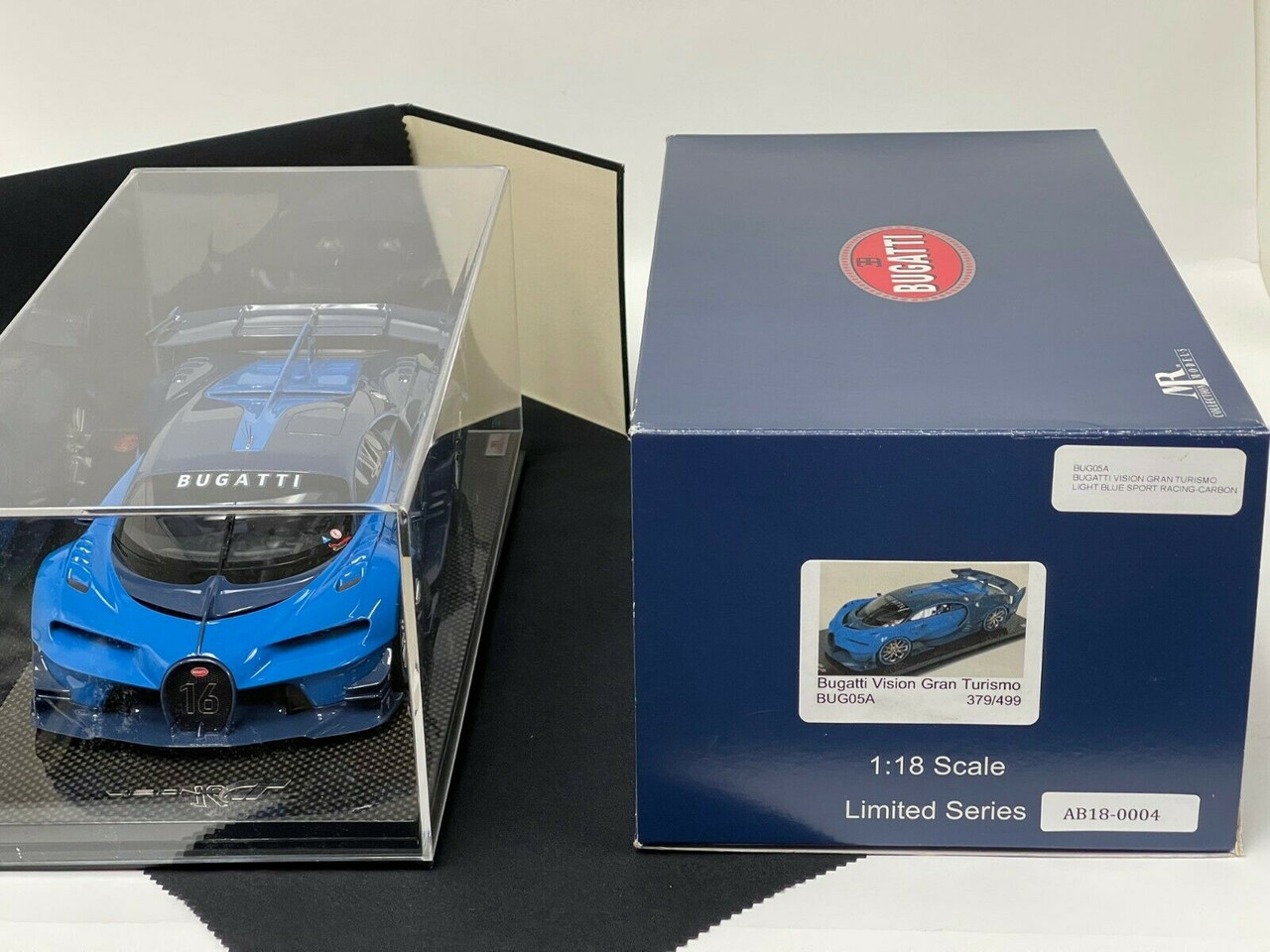 1/18 MR Bugatti Chiron VGT Vision GT (Blue) Resin Car Model