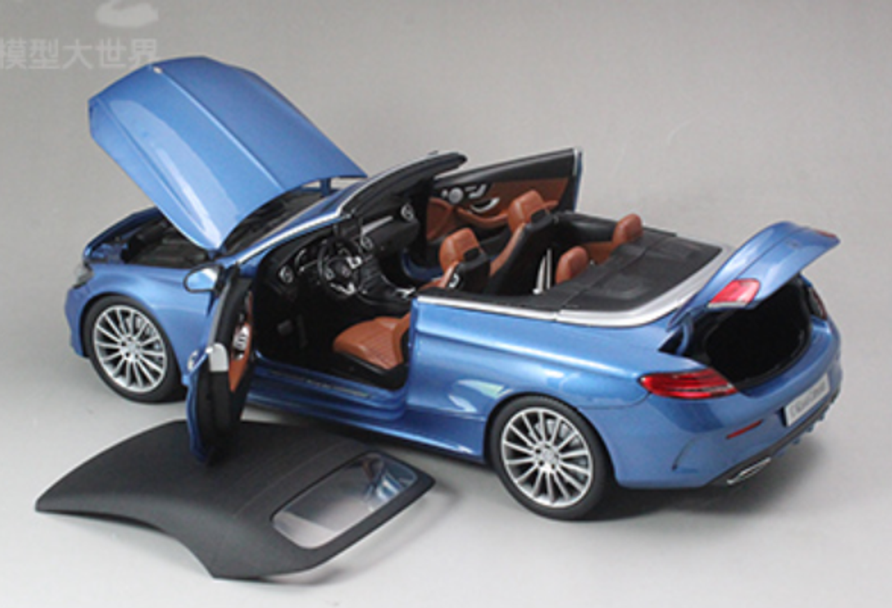 1/18 Dealer Edition Mercedes-Benz C-Class Coupe C-Klasse Cabriolet (Blue) Diecast Model