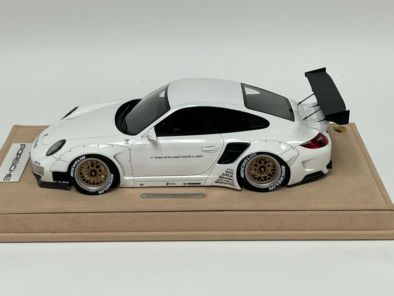 1/18 Porsche 911 997 Liberty Walk LB Performance (Gloss White) Resin Car Model Limited #01/15