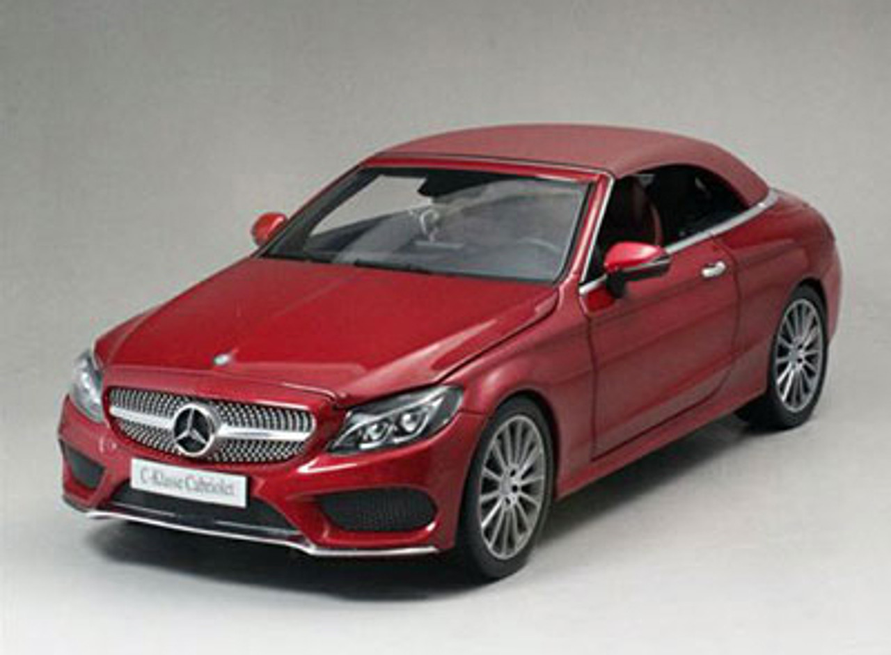 1/18 Dealer Edition Mercedes-Benz C-Class Coupe C-Klasse Cabriolet (Dark Red) Diecast Model