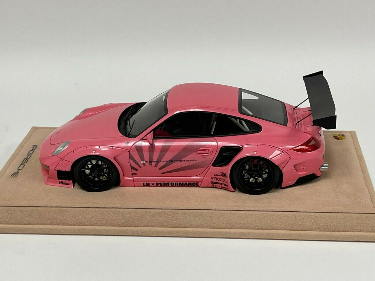 1/18 Porsche 911 997 Liberty Walk LB Performance (Gloss Pink with Black Wheels) Resin Car Model