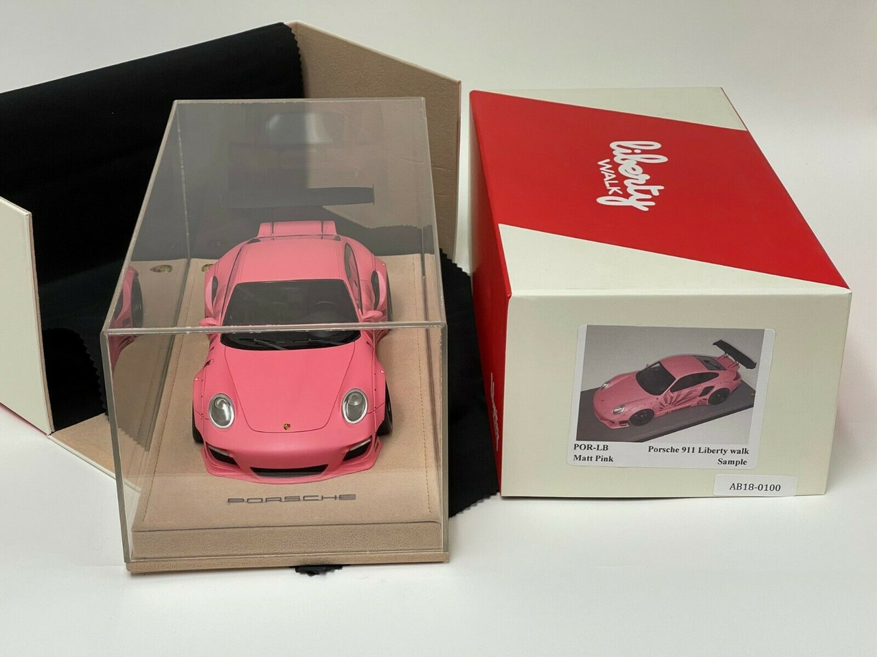 1/18 Porsche 911 997 Liberty Walk LB Performance (Matte Pink with