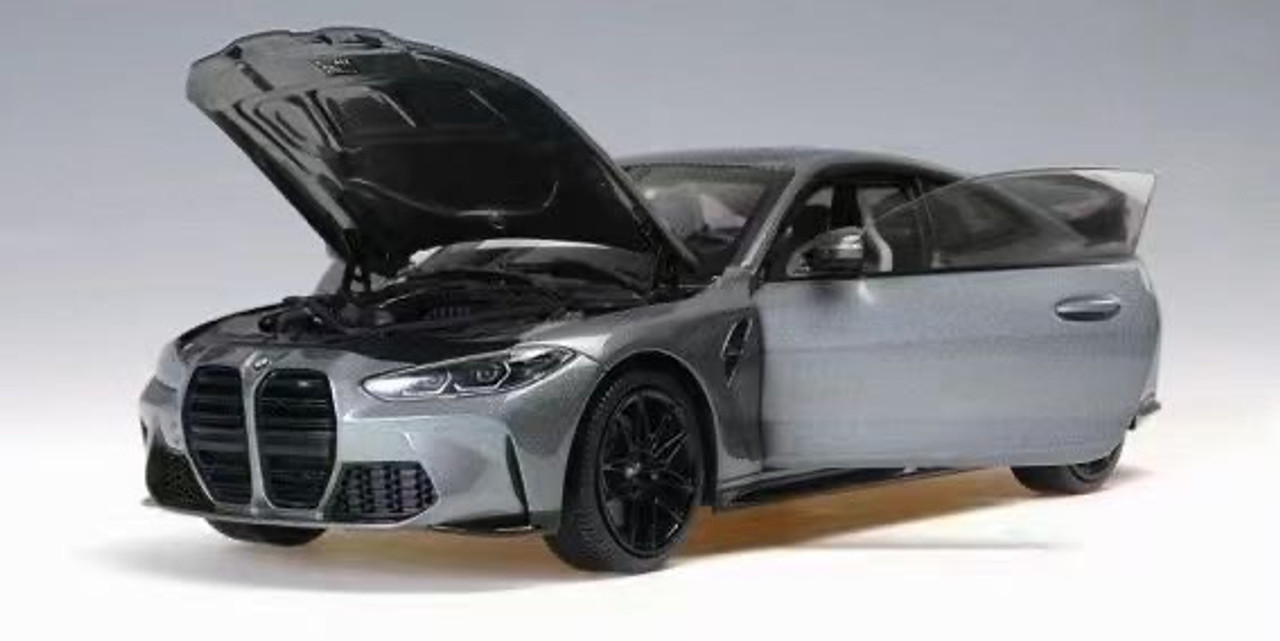 1/18 Minichamps BMW G82 M4 Competition (2020-Present) (Grey) Fully Open Diecast Car Model Limited 1000 Pieces