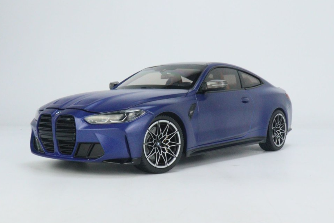 1/18 Minichamps BMW G82 M4 Competition (2020-Present) (Blue) Fully Open Diecast Car Model Limited 1000 Pieces