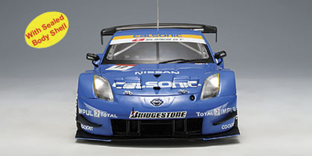 1/18 AUTOart 2005 Nissan 350Z Fairlady Z Super GT #12 Calsonic Diecast Car  Model