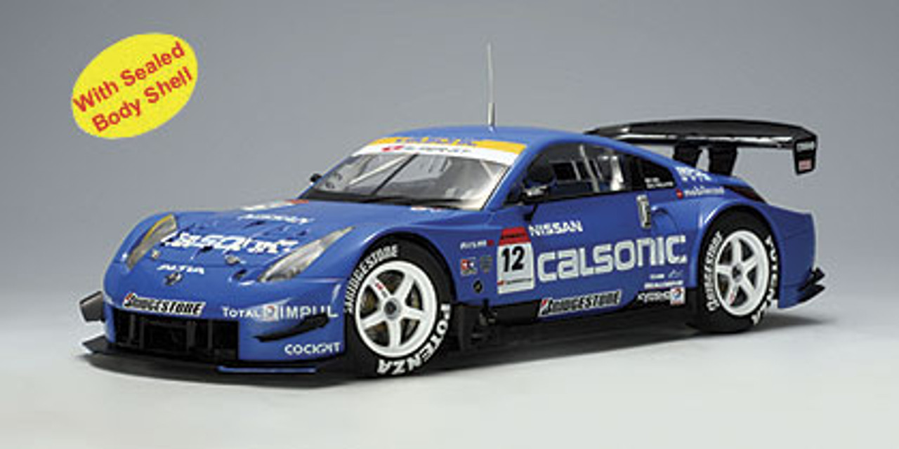 1/18 AUTOart 2005 Nissan 350Z Fairlady Z Super GT #12 Calsonic Diecast Car  Model