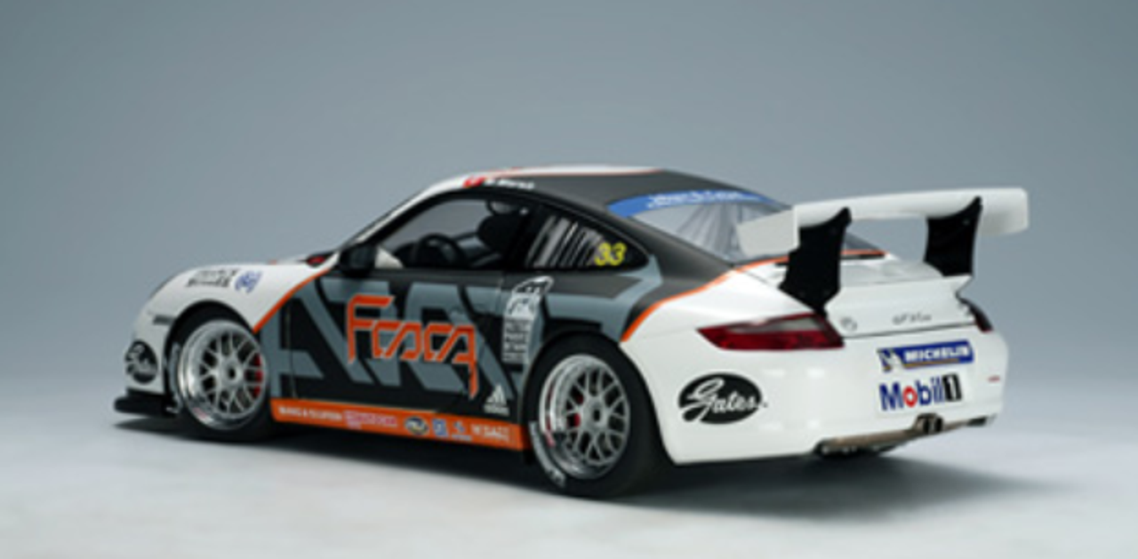 1/18 AUTOart 2006 Porsche 911 997 GT3 Cup PCCA Zhuhai Matthew Marsh #33  Diecast Car Model