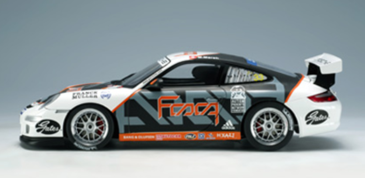 1/18 AUTOart 2006 Porsche 911 997 GT3 Cup PCCA Zhuhai Matthew Marsh #33 Diecast Car Model