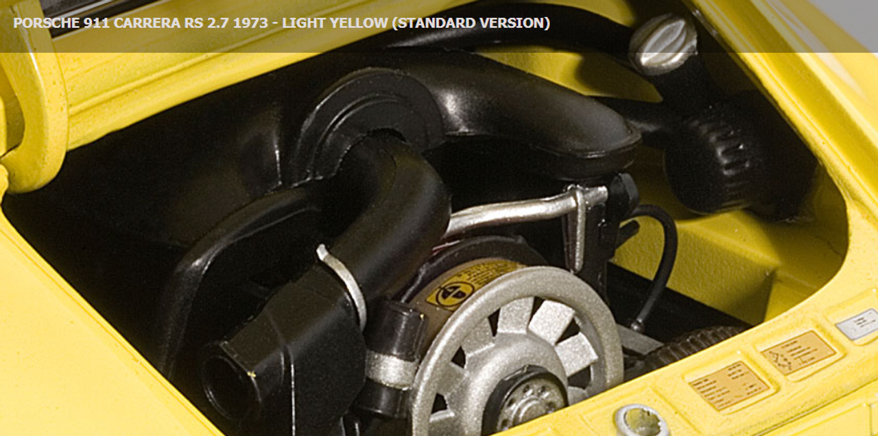 1/18 AUTOART PORSCHE 911 CARRERA RS 2.7 1973 - LIGHT YELLOW (STANDARD VERSION) Diecast Model 78056