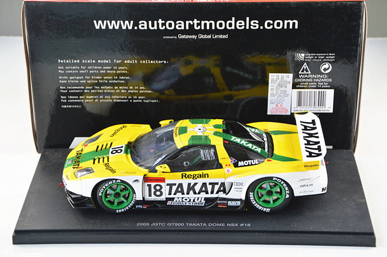 1/18 AUTOART 2003 JGTC GT500 TAKATA DOME NSX #18 Diecast