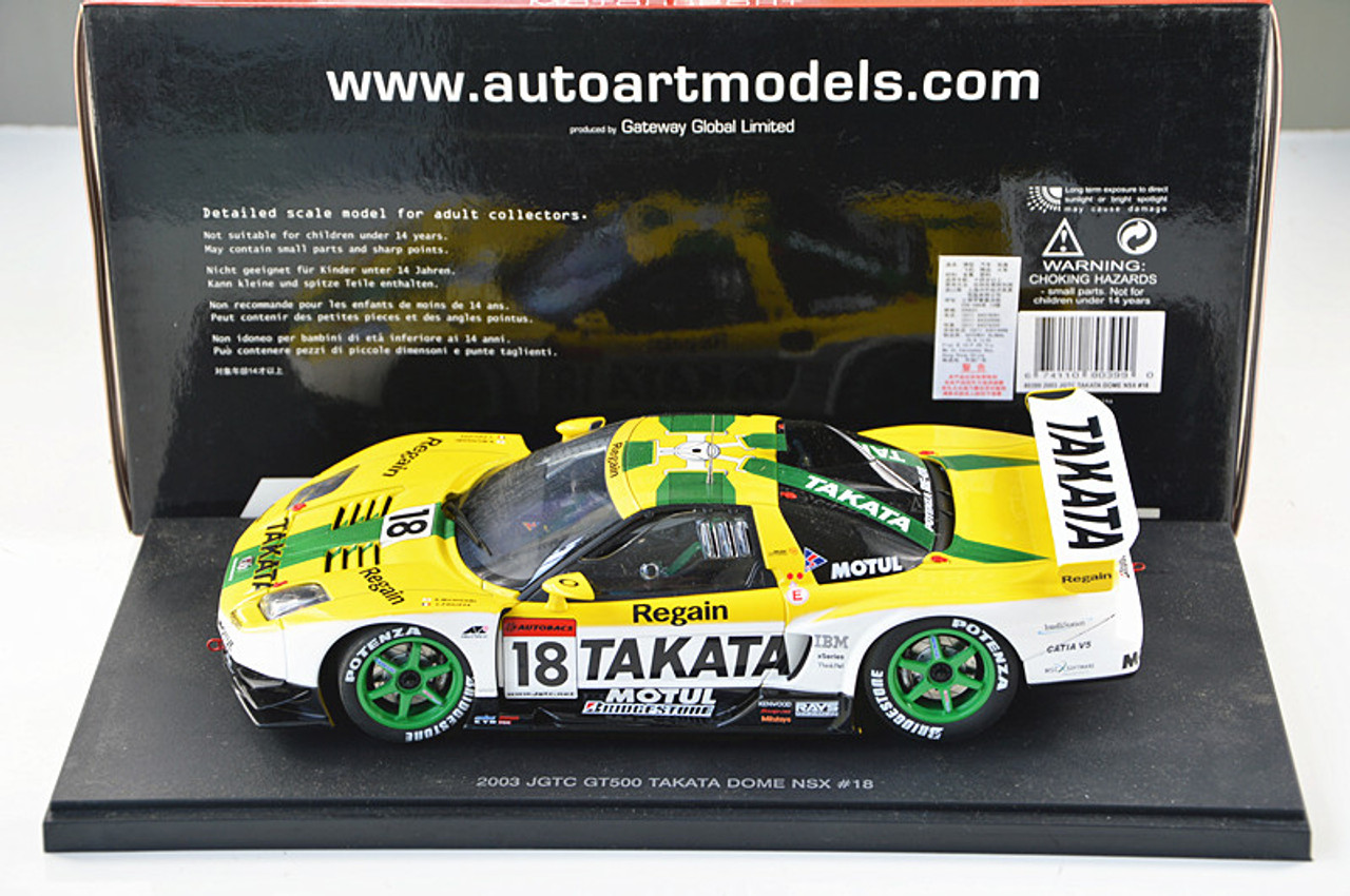 1/18 AUTOART 2003 JGTC GT500 TAKATA DOME NSX #18 Diecast Model 80399