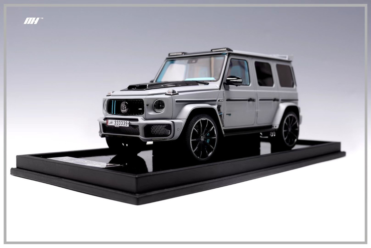 1/18 Motorhelix Mercedes-Benz Mercedes G-Class G63 AMG Brabus 800 (Nardo Grey Semi Gloss) Resin Car Model Limited 199 Pieces