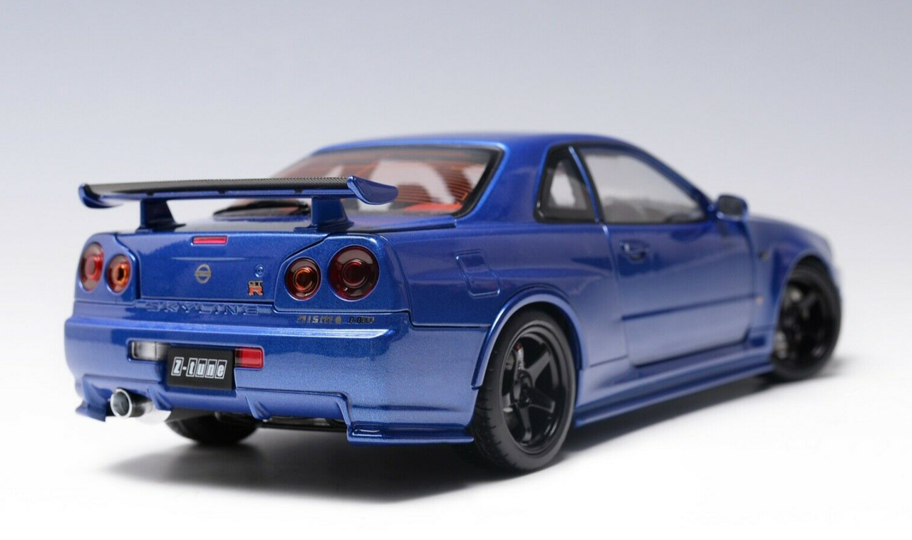 1/18 Motorhelix Nissan Skyline GT-R GTR (R34) Z-Tune (Bayside Blue