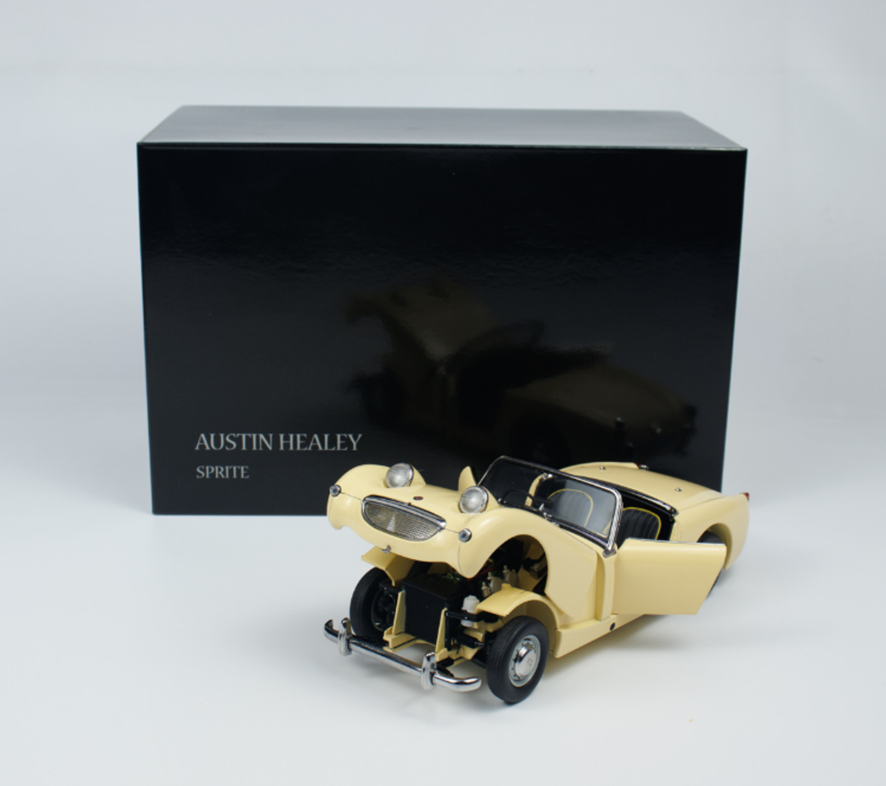 1/18 Kyosho Austin Healey Sprite Mk-1 (Primrose Yellow) Diecast Car Model