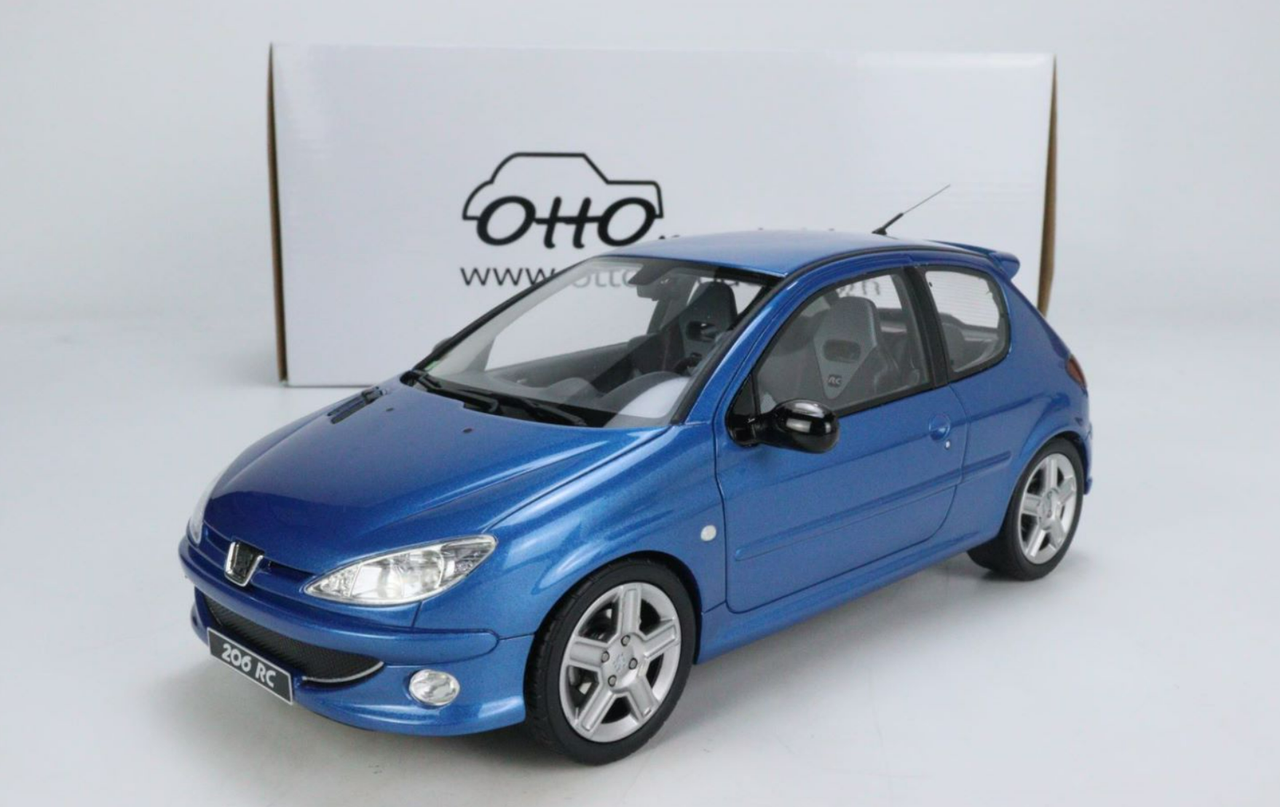 1/18 OTTO Peugeot 206 RC (Blue) Resin Car Model