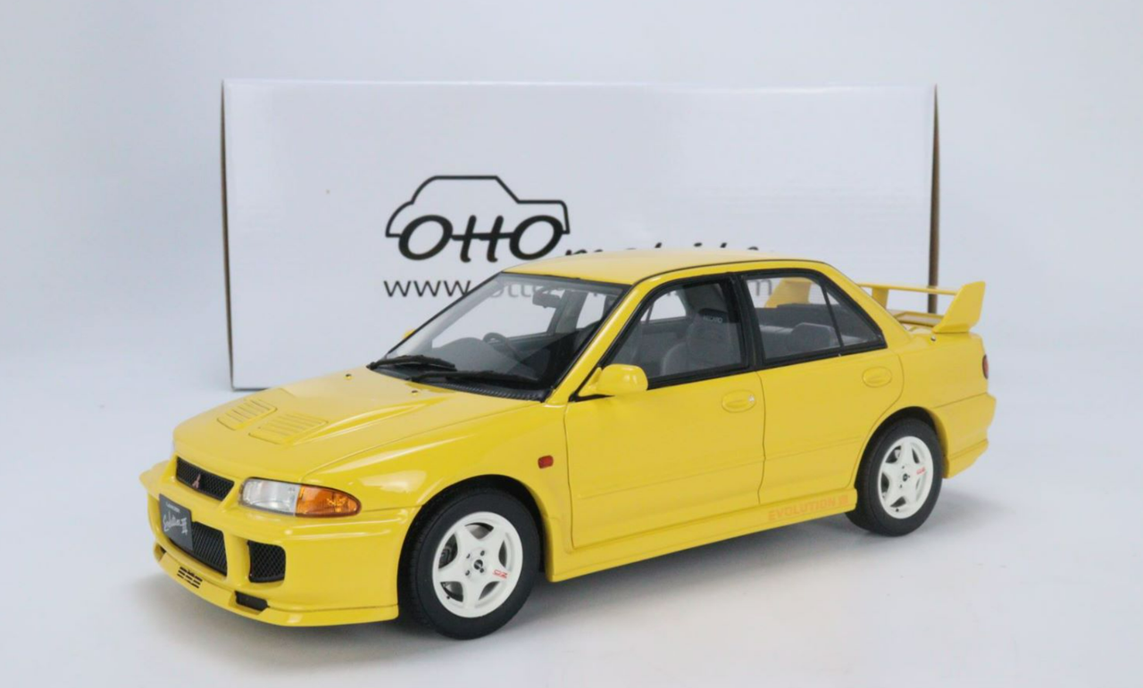 1/18 OTTO Mitsubishi Lancer Evo III (Yellow) Resin Car Model
