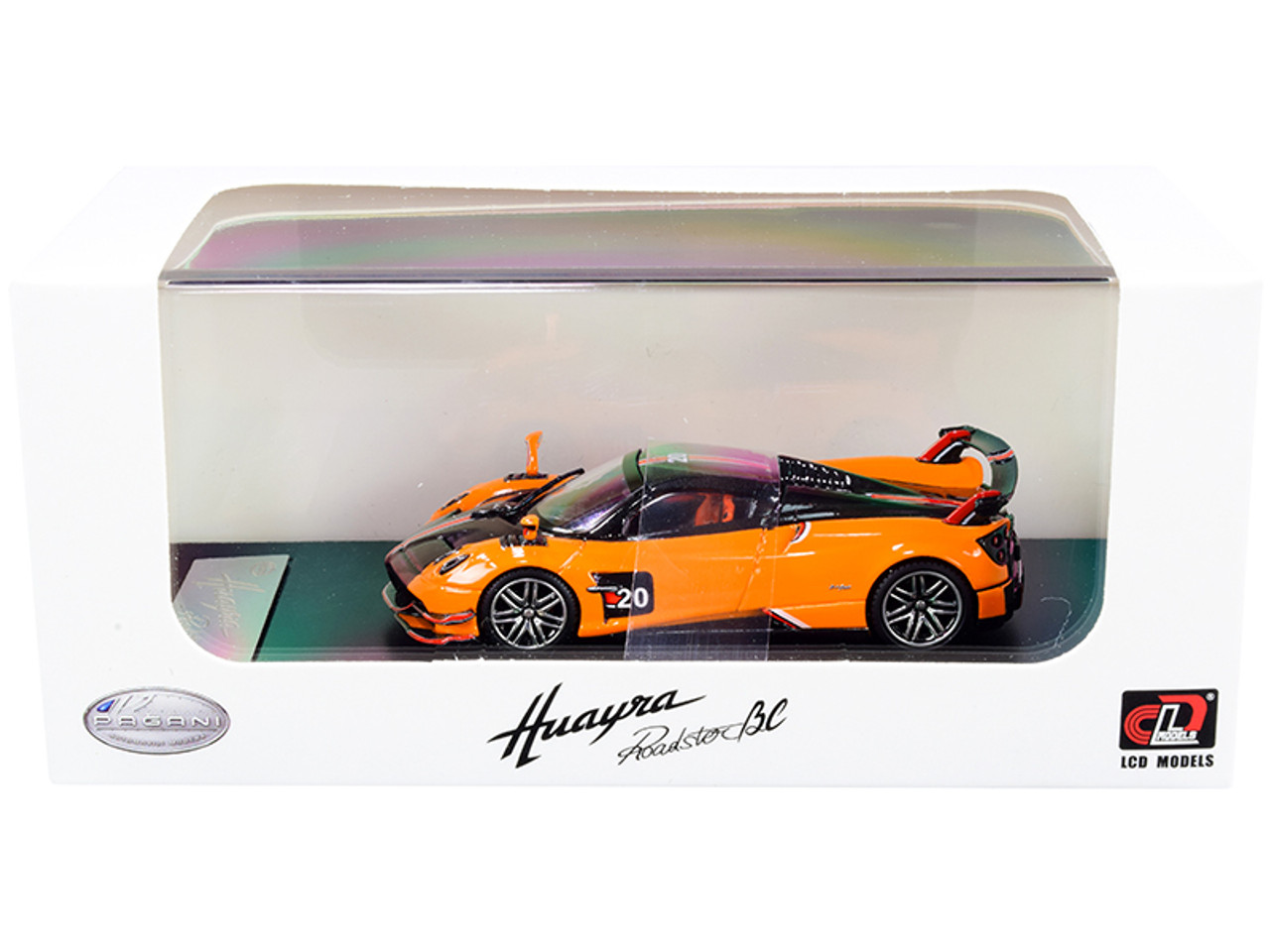 Pagani Huayra Roadster BC Orange and Carbon with Red and