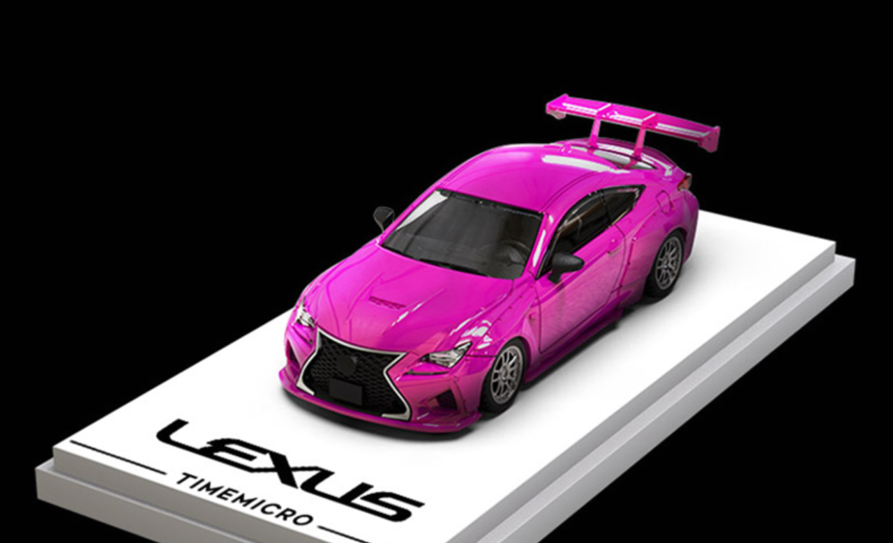 1/64 Time Micro Lexus RC F RCF Widebody (Metallic Pink) Standard Edition Car Model