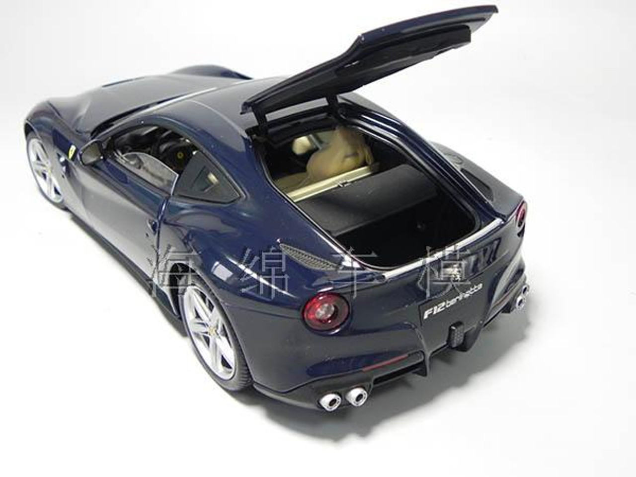 1/18 Hot Wheels Hotwheels Elite Ferrari F12 (Blue) Diecast Model