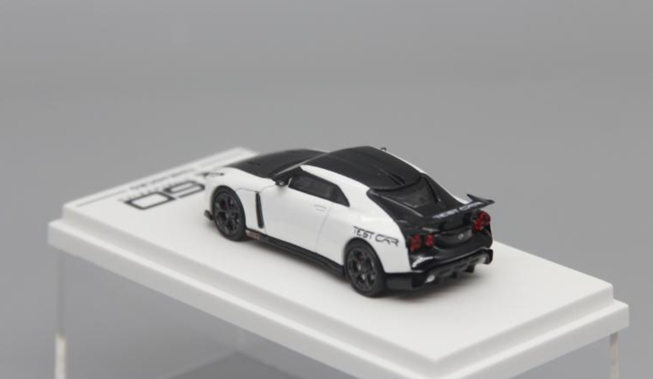 1/64 Time Micro Nissan Skyline GT-R GTR50 GT-R50 by Italdesign Test Car (White & Black) Standard Edition Diecast Car Model