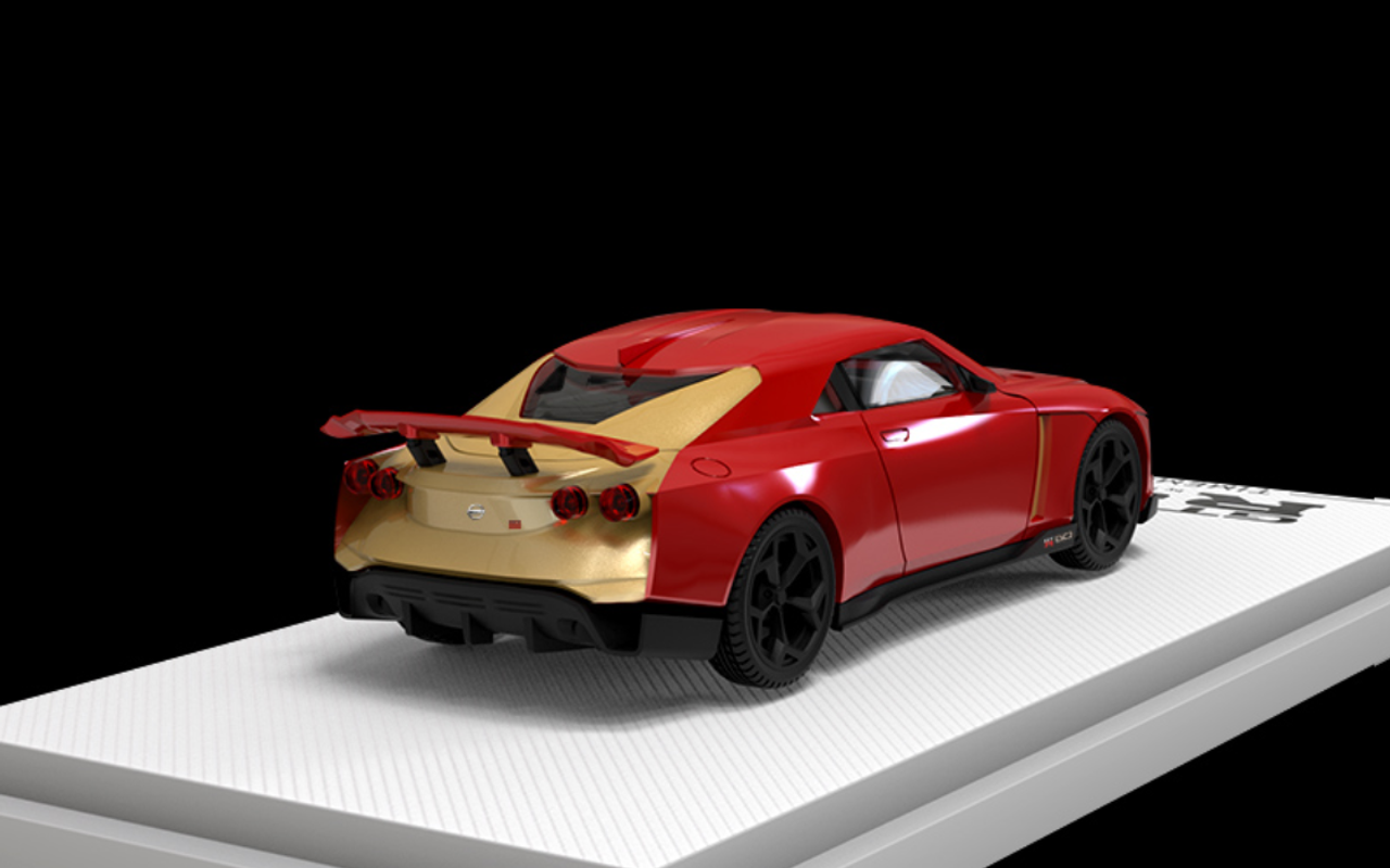 1/64 Time Micro Nissan Skyline GT-R GTR50 GT-R50 by Italdesign (Metallic Red) Standard Edition Diecast Car Model