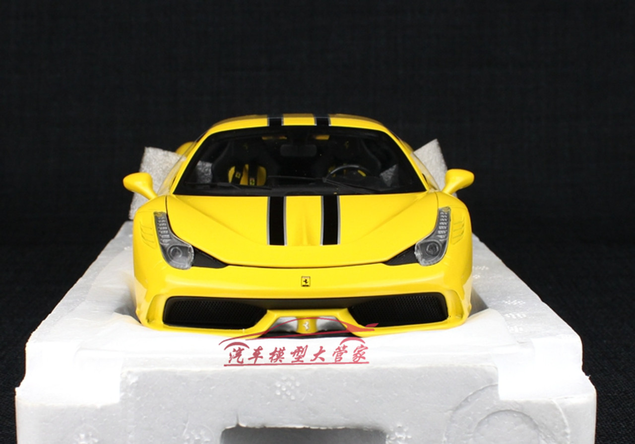 1/18 Hot Wheels Hotwheels Elite Ferrari 458 Speciale (Yellow