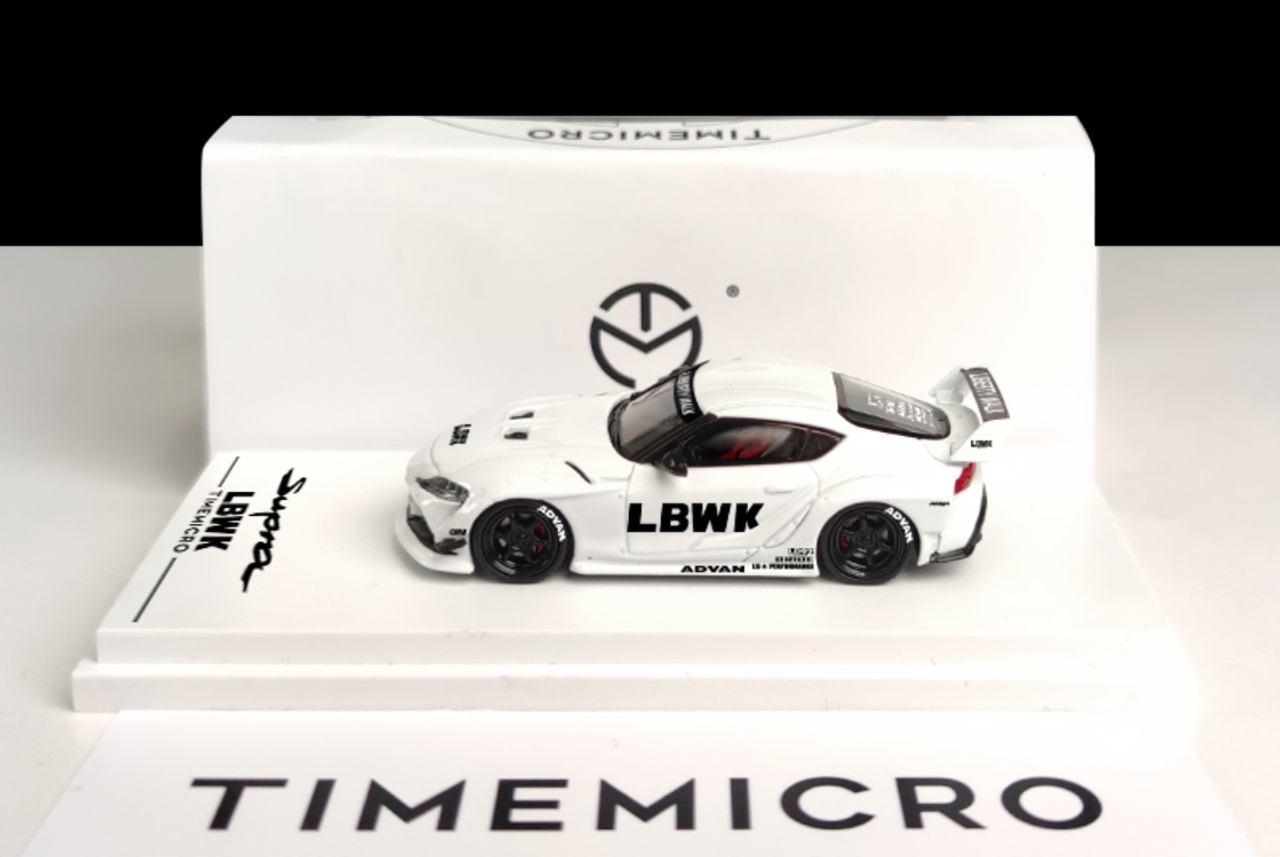 1/64 Time Micro Toyota Supra Liberty Walk LBWK (White) Car Model