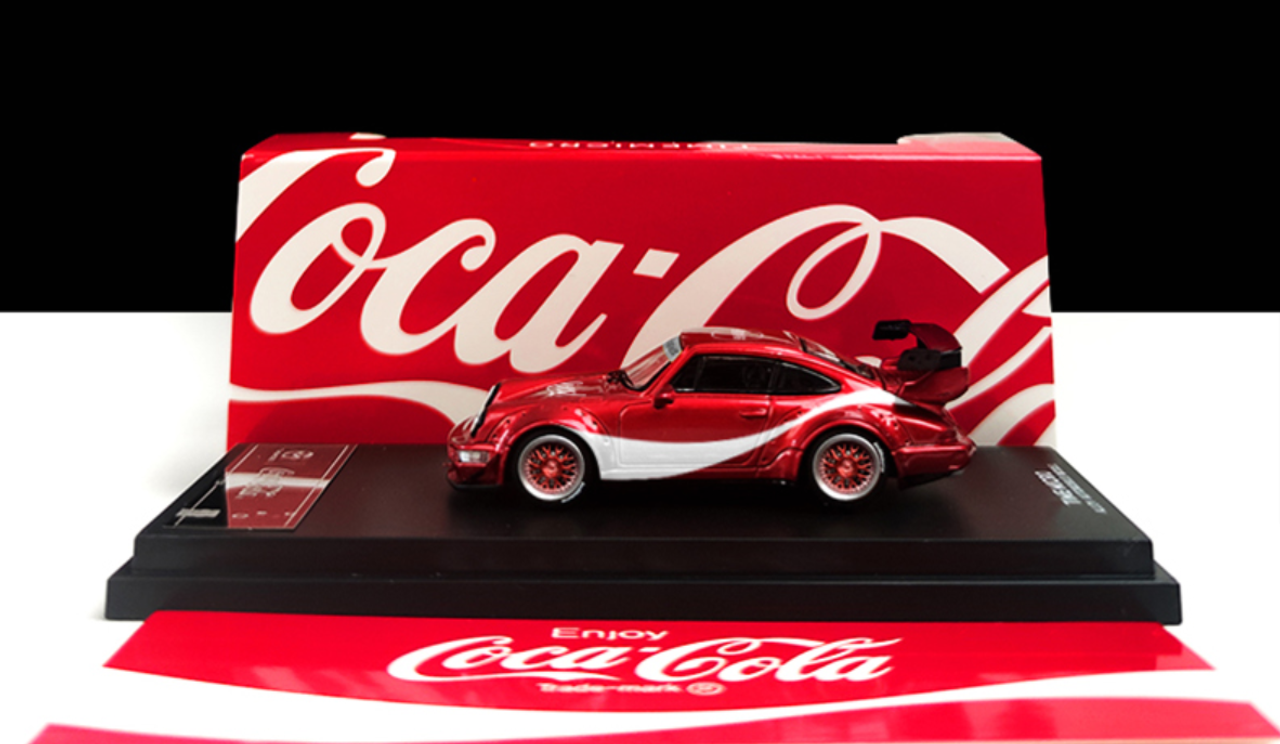 1/64 Time Micro Porsche 911 964 RWB Coca-Cola Edition Car Model