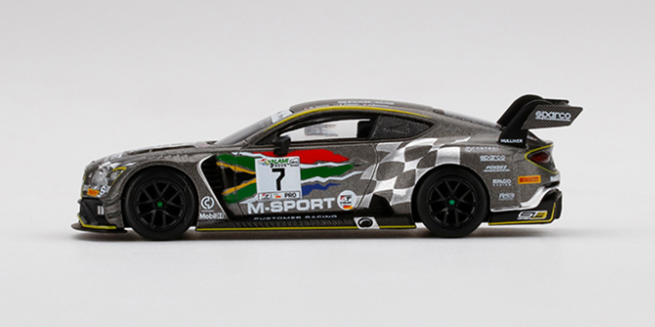 Bentley Continental GT3 RHD (Right Hand Drive) #7 "Bentley Team M-Sport" Kyalami 9 Hours Intercontinental GT Challenge (2020) Limited Edition to 1800 pieces Worldwide 1/64 Diecast Model Car by True Scale Miniatures