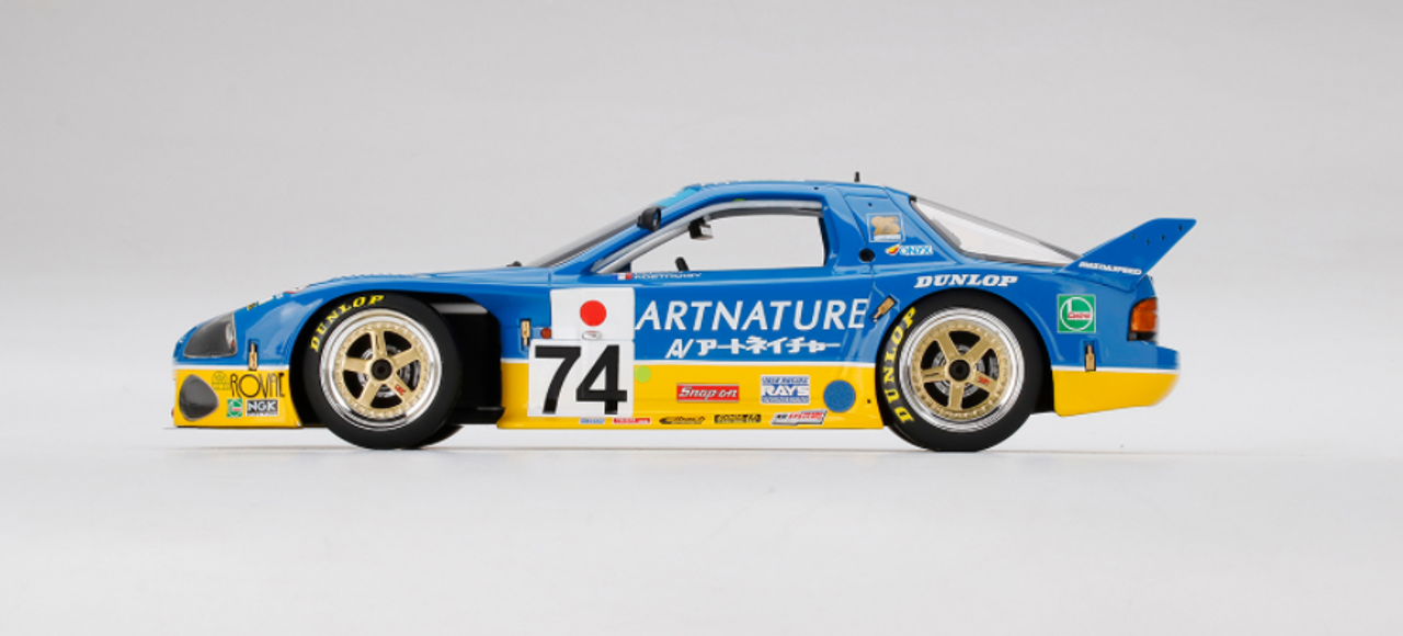  1/18 Top Speed Mazda RX-7 #74 Team Arnature 1994 Le Mans 24 Hrs Resin Car Model