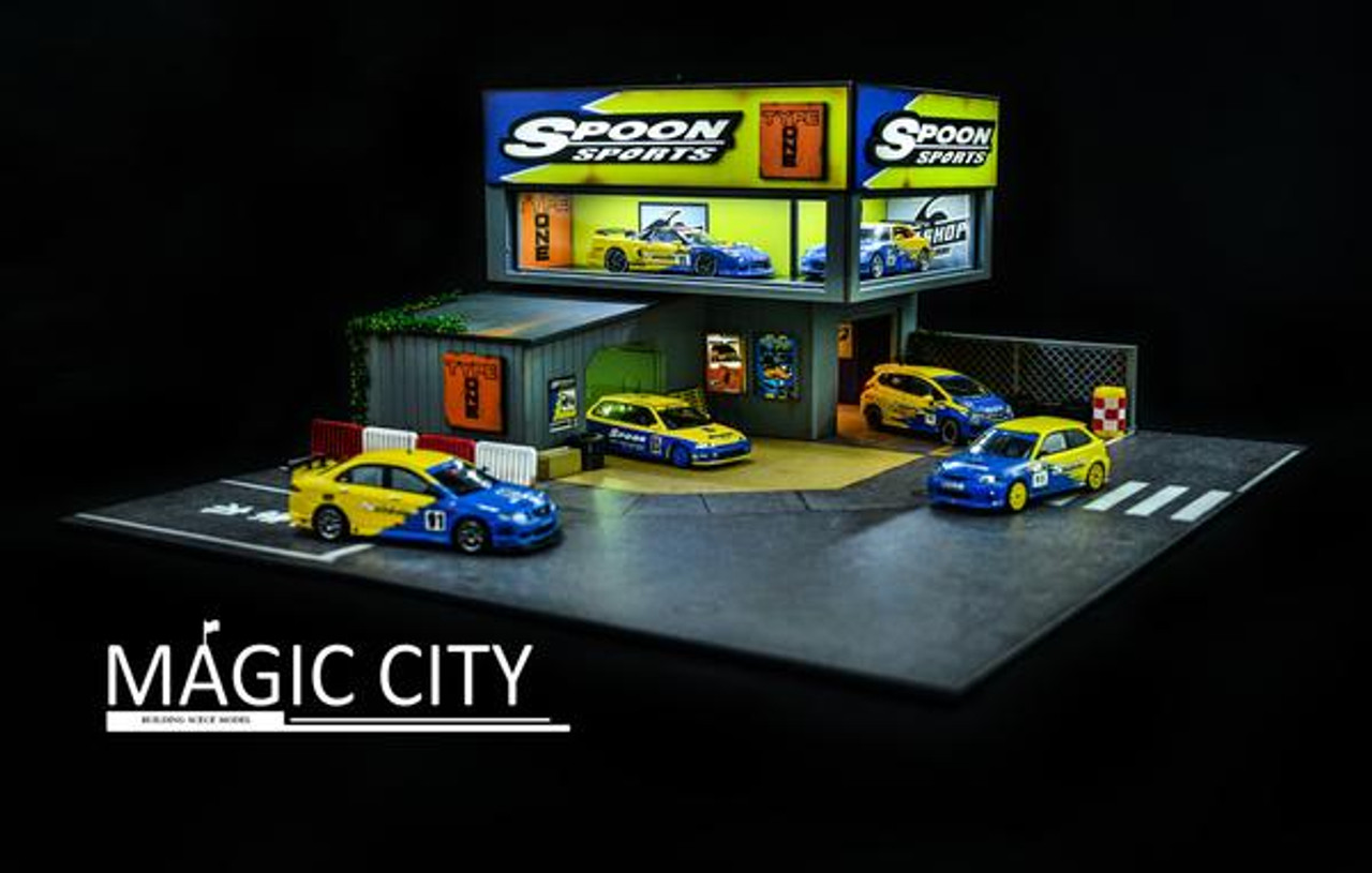 Ｍａｇｉｃ Ｃｉｔｙ ジオラマ スプーン Ｓｐｏｏｎ ガレージ ＆ 整備