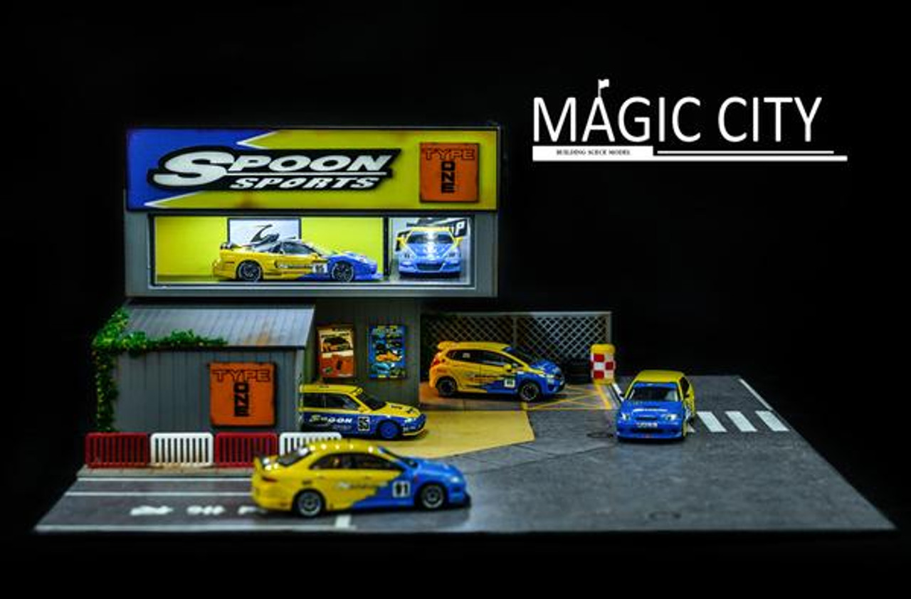 大勧め Magic City ジオラマ スプーン Spoon ガレージ & 整備工場