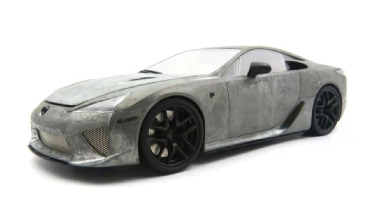 1/18 Well Lexus LFA White with Carbon roof + Red Interior Diecast full open