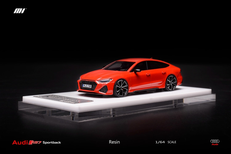 1/64 Motorhelix Audi RS7 Sportback (Red) Resin Car Model Limited